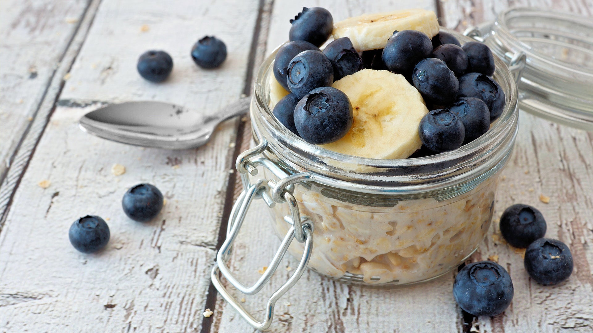 Overnight Oats, contenitore grande e ermetico di farina d'avena, a prova di perdite, bicchieri Overnight Oats con coperchio, vasetti riutilizzabili in vetro, insalate Overnight Oats, contenitore grande e ermetico di farina d'avena, a prova di perdite, bicchieri Overnight Oats con coperchio, vasetti riutilizzabili in vetro, insalate