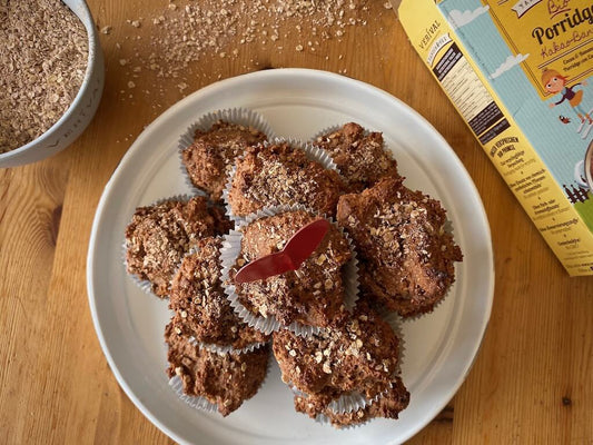 Ricetta Muffin per la colazione con cacao e banana Immagine di copertina