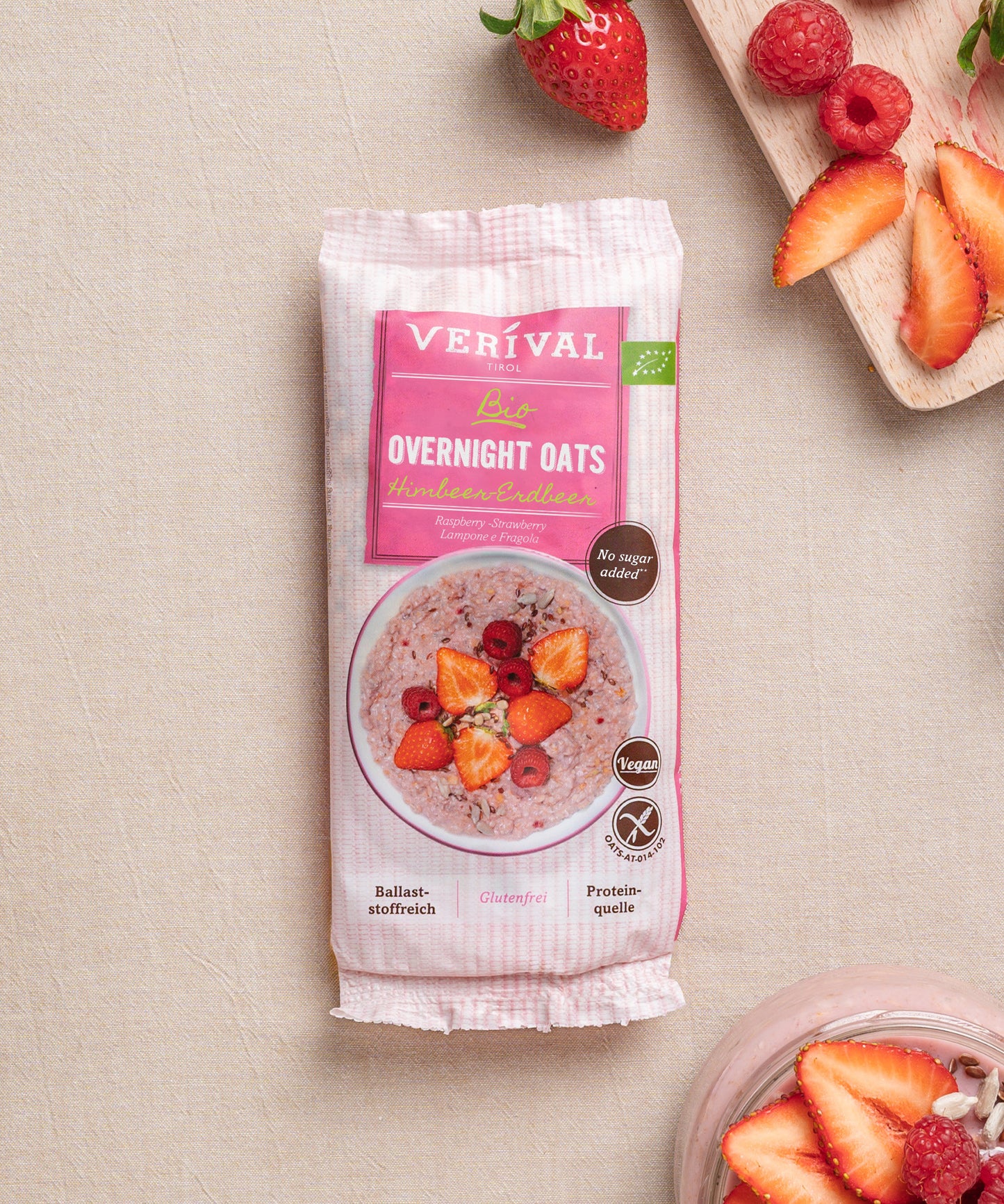 Bio Overnight Oats Lampone e Fragola