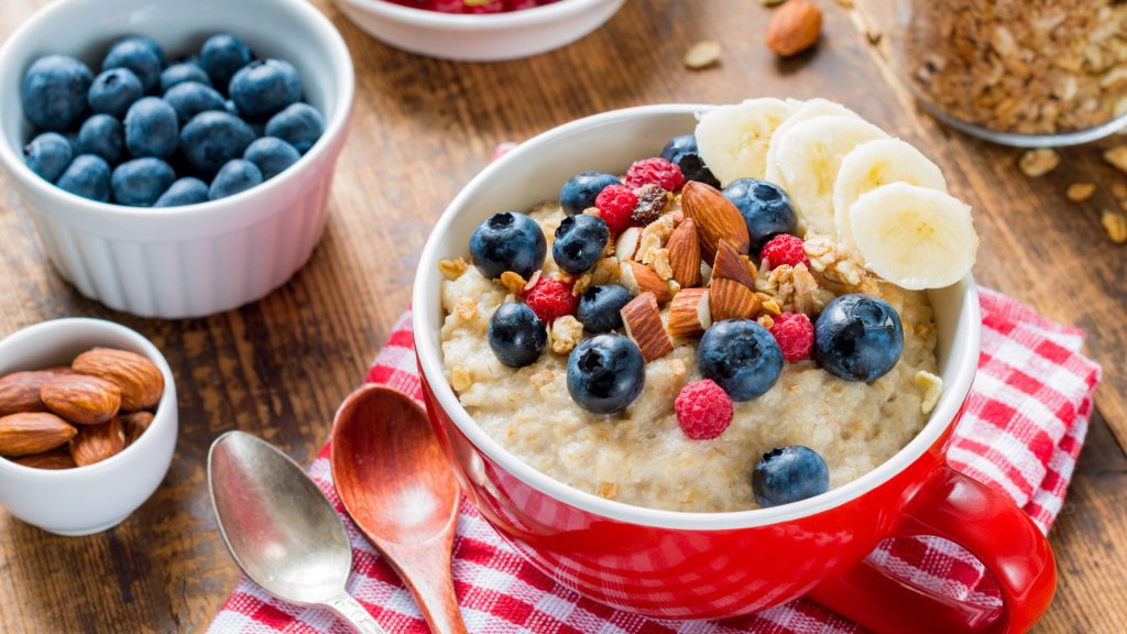 Porridge gesundes Hafer Frühstück