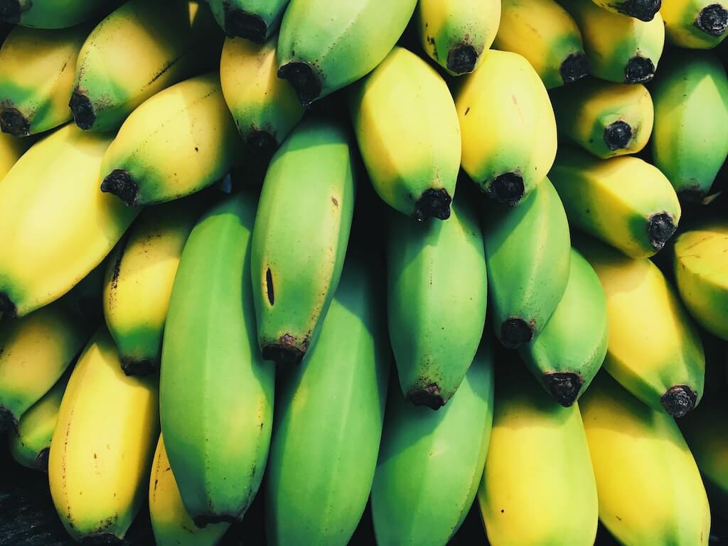 banane fresche immature