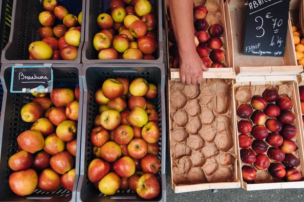 Mele sfuse al supermercato