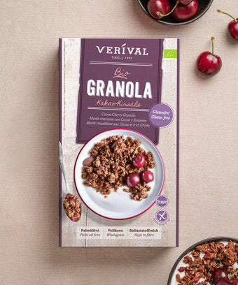 Nuovo: Granola al cacao e ciliegia 