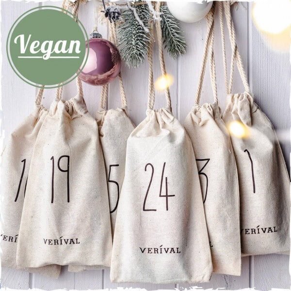 Sacchettini Calendario dell&#039;avvento vegani